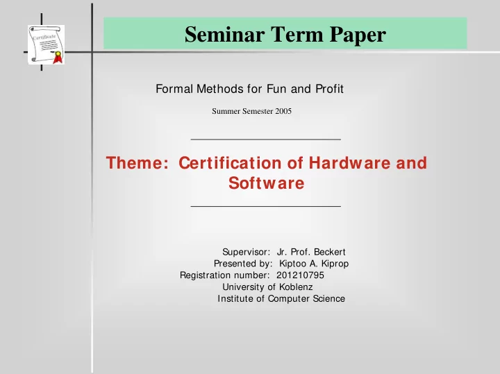 seminar term paper