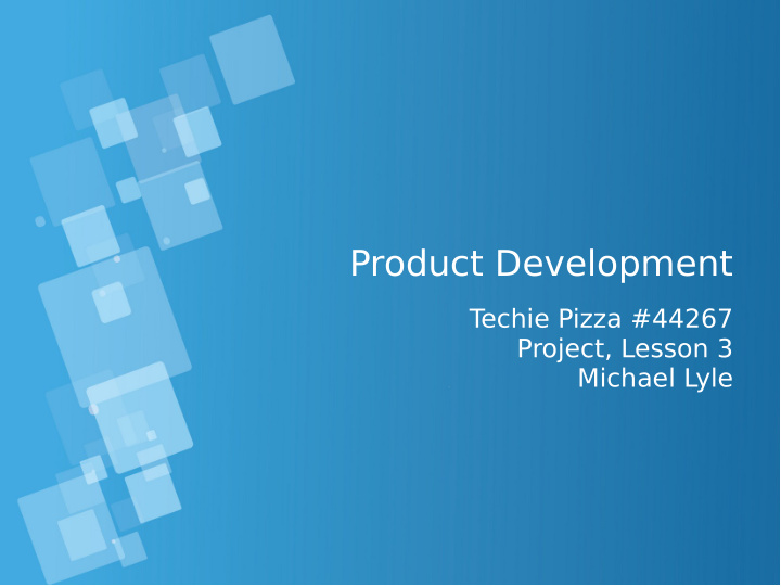 product development