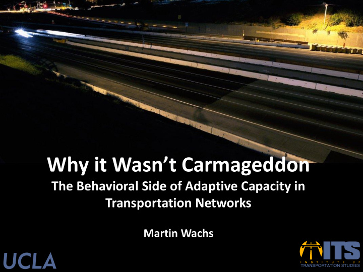 why it wasn t carmageddon