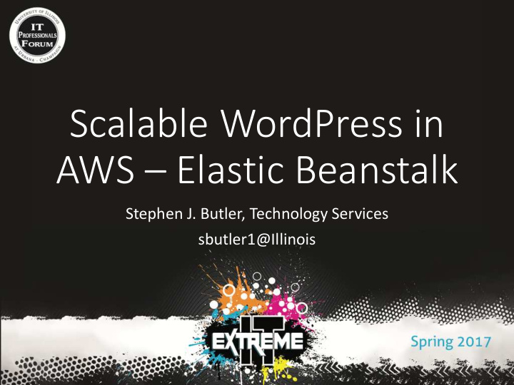 scalable wordpress in aws elastic beanstalk
