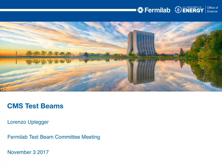 cms test beams
