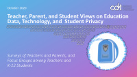 teacher parent and student views on education data