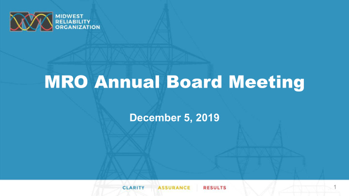 mro annual board meeting