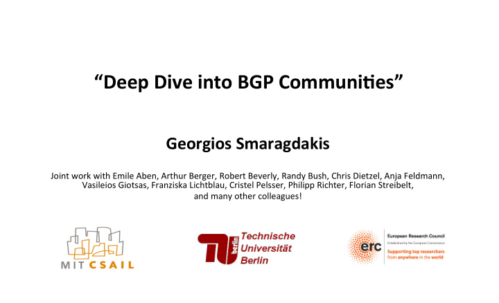 deep dive into bgp communi1es