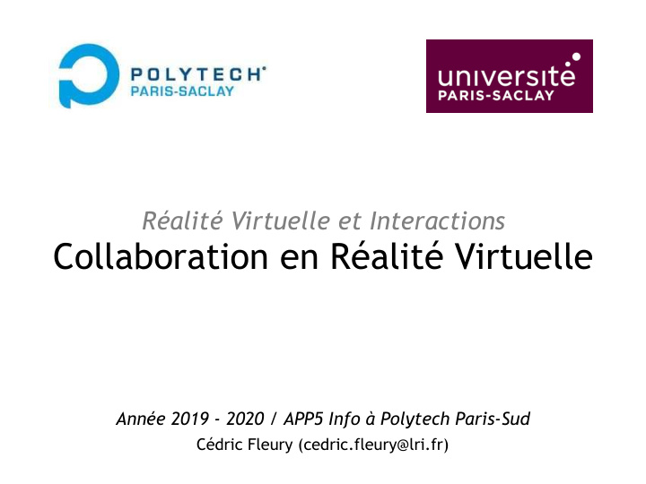collaboration en r alit virtuelle