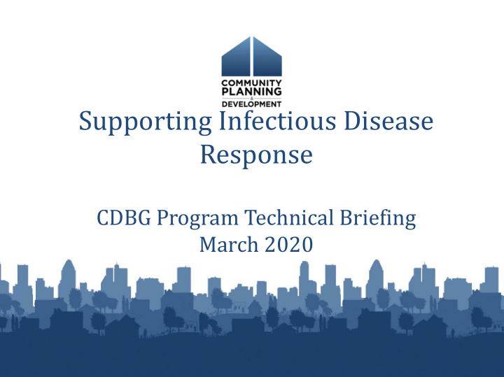 supporting infectious disease response