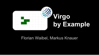 Virgo  by Example  Florian Waibel, Markus Knauer Survey Who has used   Virgo ?  RFC 6455  The