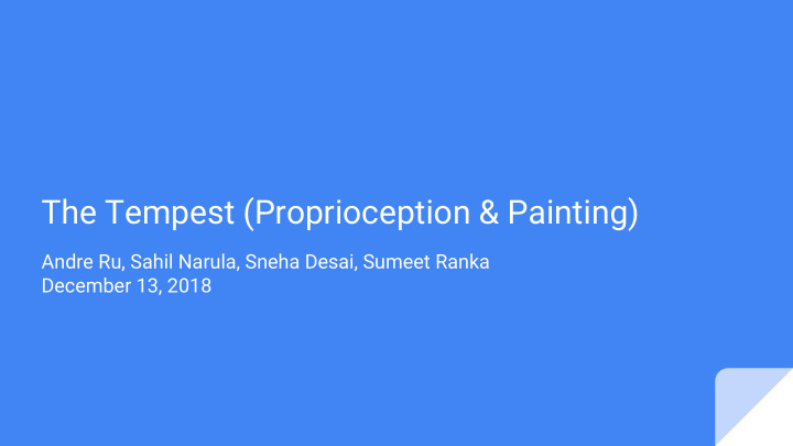 the tempest proprioception painting
