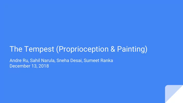 the tempest proprioception painting