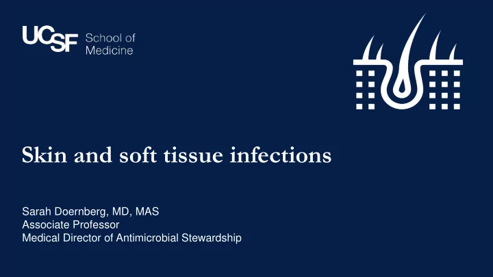 skin and soft tissue infections