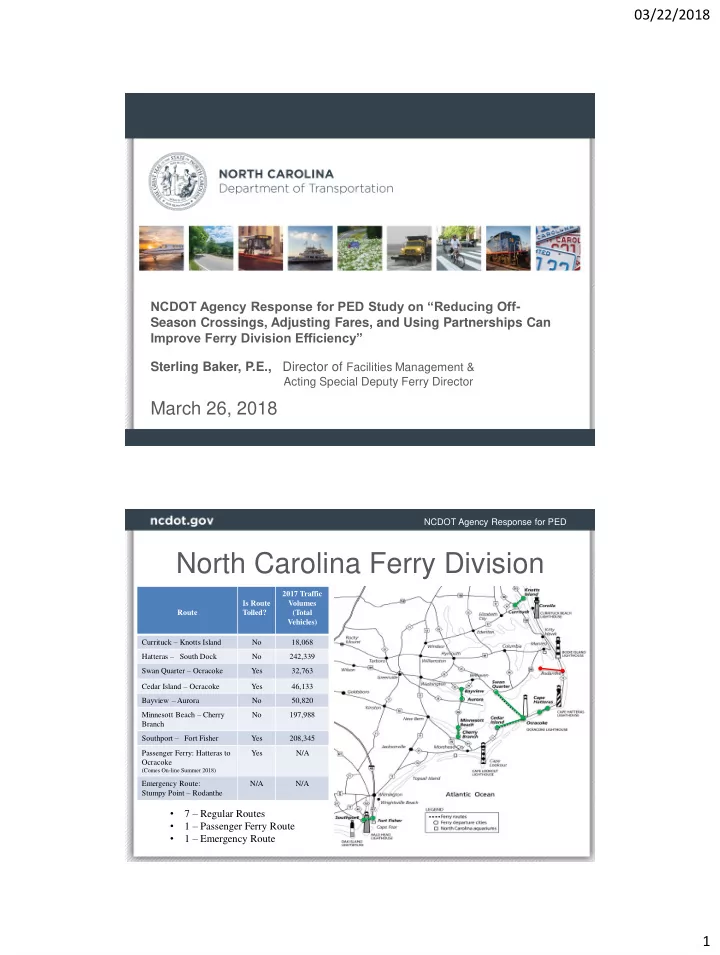 north carolina ferry division