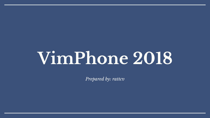 vimphone 2018