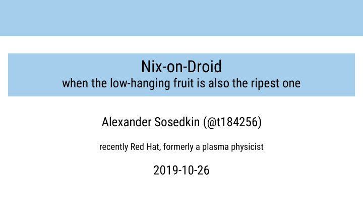 nix on droid