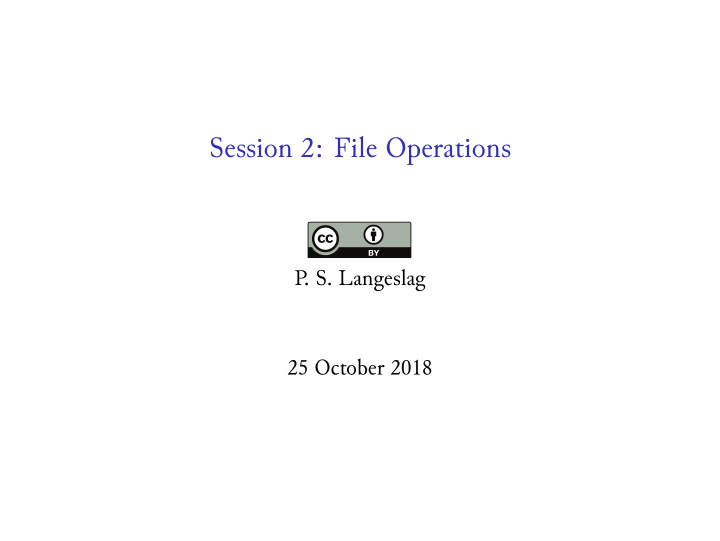 session 2 file operations