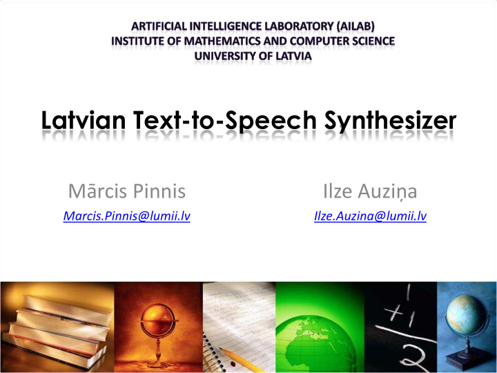 latvian text to speech synthesizer