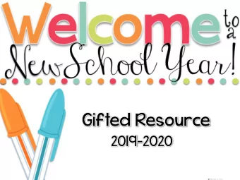 Bachelors in Elementary Education  Masters in Curriculum and Instruction    Gifted Course Focus