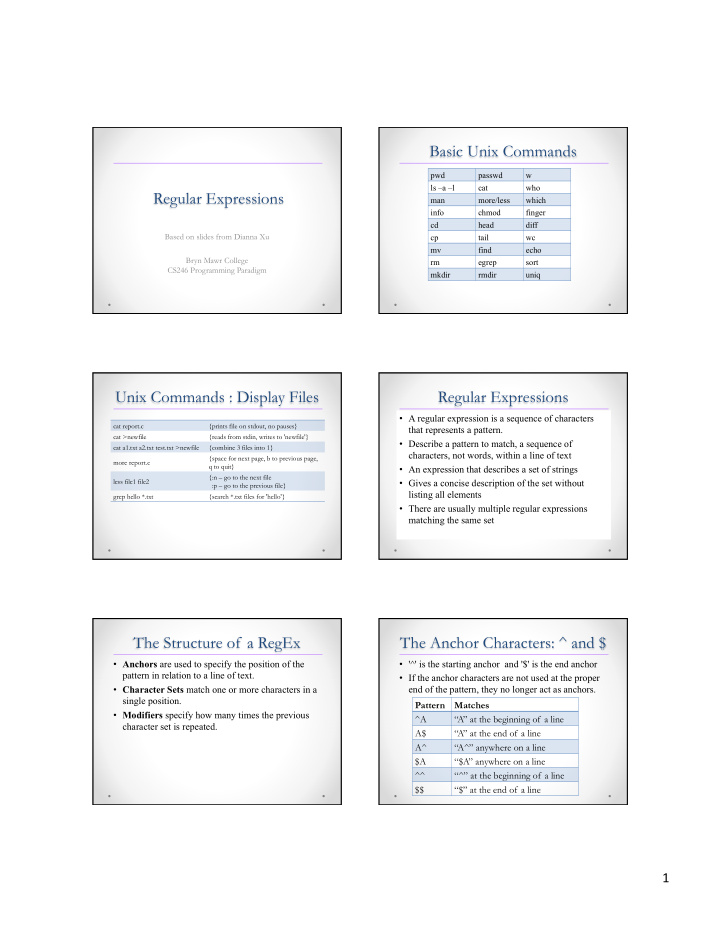 basic unix commands