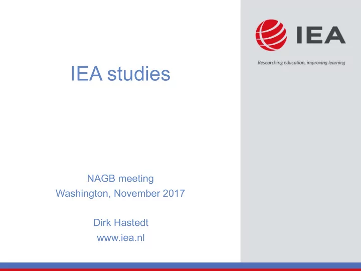 iea studies