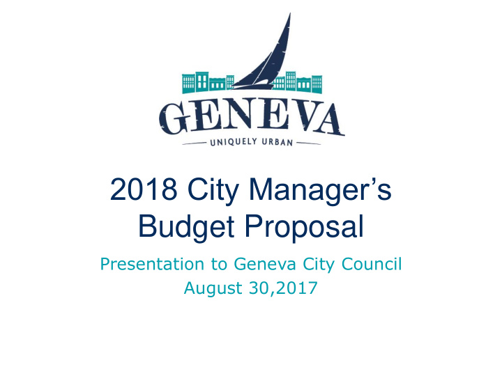 2018 city manager s