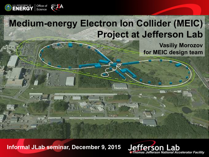 medium energy electron ion collider meic project at