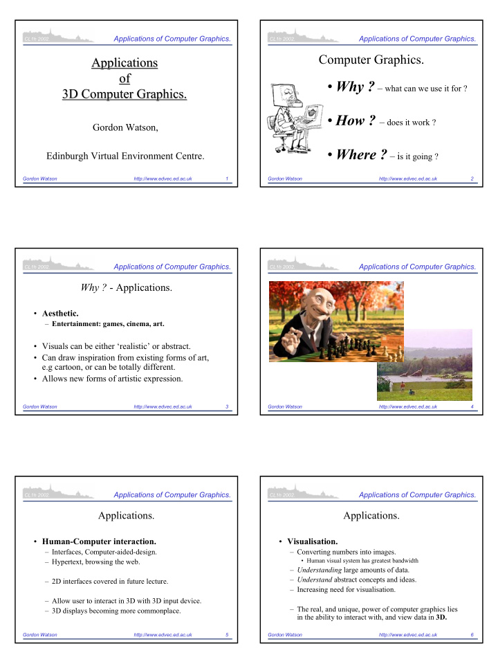 problems that require visualisation visualisation of flow