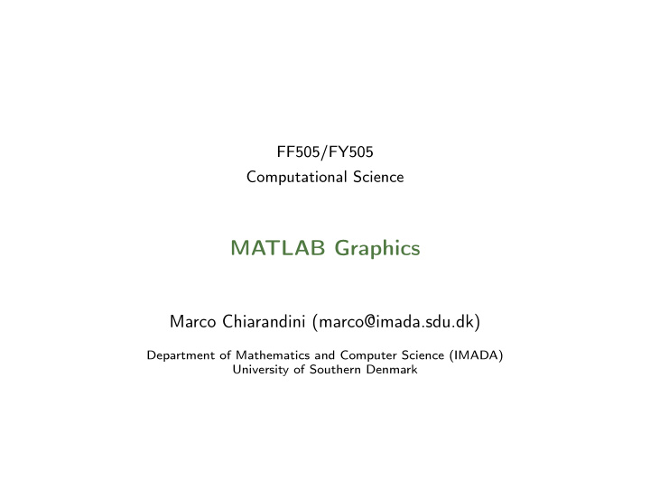 matlab graphics