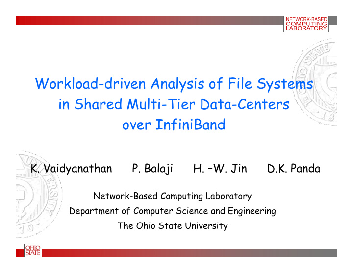 workload driven analysis of file systems in shared multi