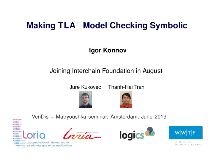 making tla model checking symbolic