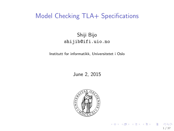 model checking tla specifications