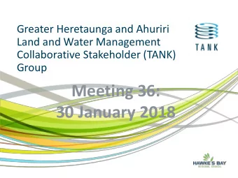 Meeting 36:  30 January 2018  Karakia  2  Karakia  Ko te tumanako Kia pai tenei r Kia tutuki i