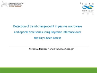 Detection of  De  of tr  trend ch  change-poin  int in  in pas  assive mic  icrowave  an  and op