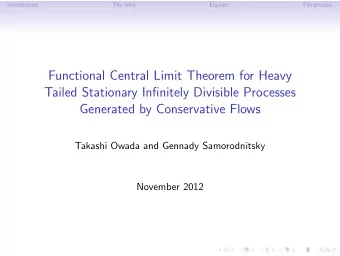 Functional Central Limit Theorem for Heavy  Tailed Stationary Infinitely Divisible Processes