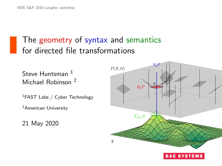 the geometry of syntax and semantics for directed file