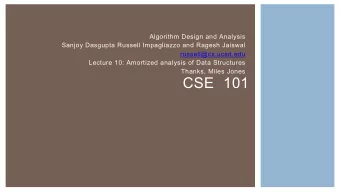 CSE  101  DISJOINT SET DATA STRUCTURE OPERATIONS  WHEN IS WORST-CASE PESSIMISTIC  If we are using a
