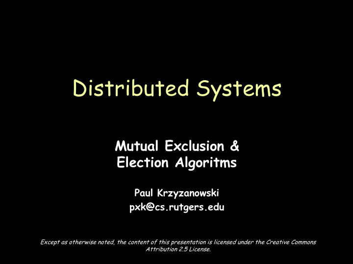 distributed systems