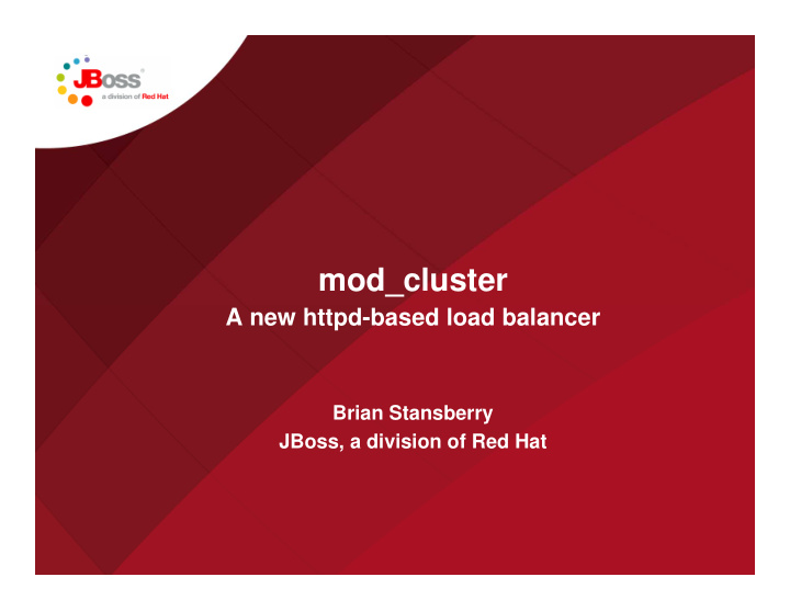 mod cluster