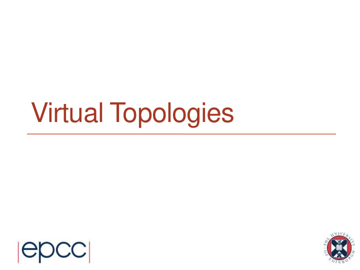 virtual topologies virtual topologies