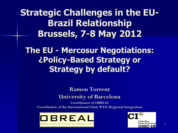 strategic challenges in the eu brazil relationship