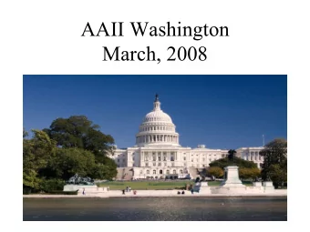AAII Washington  March, 2008  The Partnership  www.pfnewsletter.com  Login/Password: