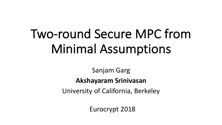 tw two round secu cure mpc from mi mini nimal assum
