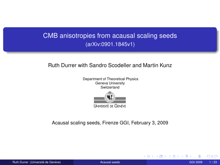cmb anisotropies from acausal scaling seeds