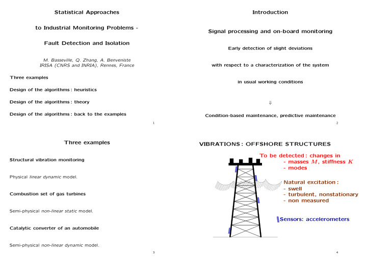 masses m stiffness k