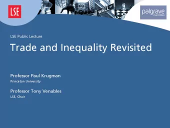 Trade and inequality, revisited  Paul Krugman  The NAFTA vote, 1993  Ayes  Noes  Democrats  102
