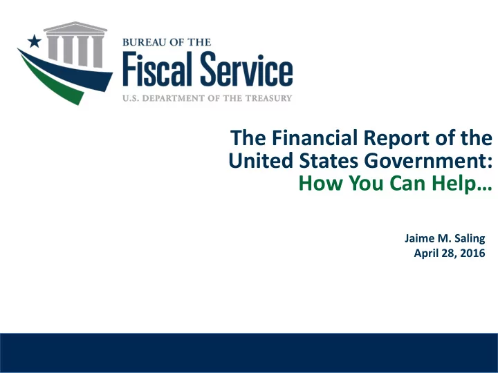 the financial report of the