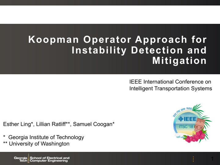 koopman operator approach for instability detection and