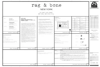 rag &amp; bone  new york  D  425 WEST 13TH STREET  NEW YORK, NEW YORK 10014  DATE  REVISION