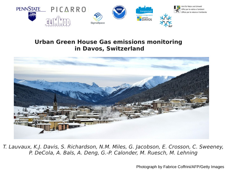 urban green house gas emissions monitoring in davos