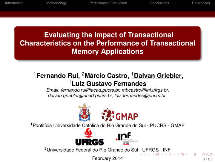 evaluating the impact of transactional characteristics on
