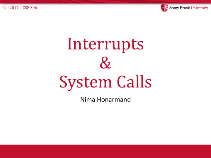 system calls