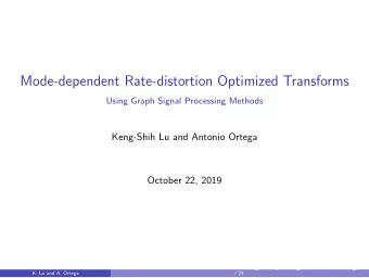 Mode-dependent Rate-distortion Optimized Transforms  Using Graph Signal Processing Methods